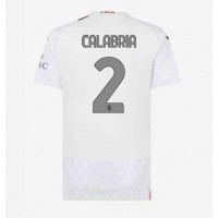 Fotballdrakt Dame AC Milan Davide Calabria #2 Bortedrakt 2023-24 Kortermet
